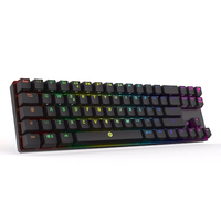 Klawiatura mechaniczna przewodowa DREVO Calibur RGB Bluetooth widok z przodu.
