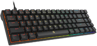 Klawiatura mechaniczna przewodowa gamingowa DREVO Calibur V2 TE RGB 60% Red widok z przodu.