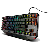 Klawiatura mechaniczna przewodowa gamingowa Ozone Alpha Strike RGB TKL Red widok z przodu.