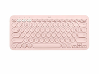 Klawiatura membranowa Logitech K380 Bluetooth for Mac Pink2 widok z przodu.