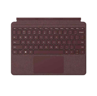 Klawiatura Microsoft Surface Go Type Cover Alcantara Burgundy QWERTZ widok z przodu.