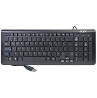 Klawiatura przewodowa biurowa Acer SK-9626 Slim QWERTZi widok z przodu.