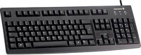 Klawiatura przewodowa Cherry RS 6000 czarny widok z przodu.