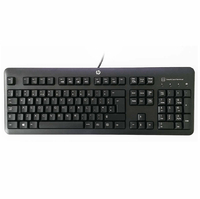 Klawiatura przewodowa cicha HP KU-1156/KB57211 QWERTZ widok z przodu.