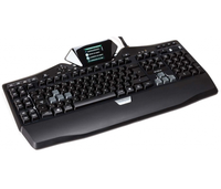 Klawiatura przewodowa gamingowa Logitech G19s LCD AZERTY widok z przodu.