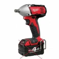 Klucz udarowy 1/2 Milwaukee M18 C18 IW 18V widok z przodu