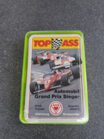 Kolekcjonerskie karty Vintage Grand Prix Sieger Top ASS widok z przodu.