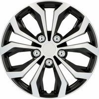 Kolpaki ozdobne Cartrend Daytona 15 cali, zestaw 4 szt., czarno-srebrne