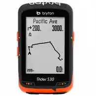 Komputer rowerowy BRYTON RIDER 530 naweigacja GPS widok z przodu