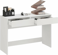 KOMTO Biurko dzieciece NOVA 110 cm biale z 2 szufladami