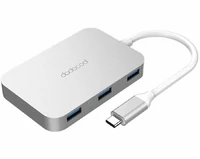 Koncentrator rozdzielacz USB-C Dodocool DC48 widok z boku