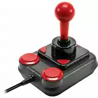 Kontroler do Commodore C64 USB czarno czerwony widok z przodu