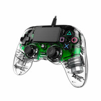 Kontroler Pad przewodowy Nacon Compact Controller Crystal Green widok z boku