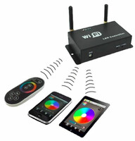 Kontroler WiFi 5-24V 12A iOS Android + pilot dotykowy LED RGB