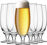 KROSNO Elite – 6 pokali do piwa kraftowego i degustacji, 500 ml, kryształ