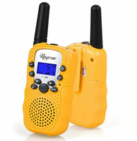 Krótkofalówka dla dzieci Walkie Talkie Upgrow RT-388 PMR446 żółte widok z przodu
