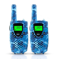 Krótkofalówka dla dzieci Walkie Talkie XCD PMR446 Blue Camo widok z przodu