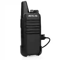 Krótkofalówka mini walkie-talkie Retevis RT622 bez uchwytu widok z przodu.