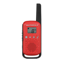 Krótkofalówka walkie talkie Motorola TLKR T42 Red widok z przodu.