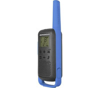 Krótkofalówka walkie talkie Motorola TLKR T62 niebieski widok z przodu.