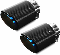 Krtopo AT168-2PCS końcówki wydechu z włókna węglowego 63/89 mm, 2 szt.