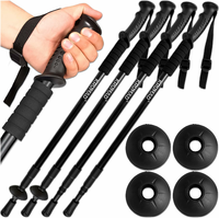 KRUMAD kijki do Nordic Walking regulowane 64-134 cm, aluminiowe, 2 pary