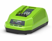 Ładowarka akumulatorowa GreenWorks G40UC 40V Li-Ion widok z boku