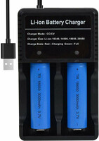 Ładowarka baterii GraceTop NK-206 18650 26650 32650 14500 1A 3,7V 4,2V USB widok z przodu