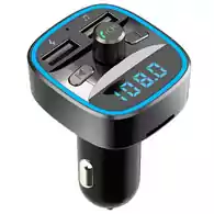 Ładowarka samochodowa Bluetooth FM T25 MP3 widok z przodu.