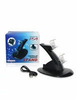 Ładowarka stacja dokująca do kontrolera PS4 DualShock 4 LED widok z przodu 