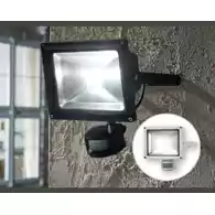 Lampa reflektor Led z czujnikiem ruchu Livarno Lux 20W siwy widok z przodu