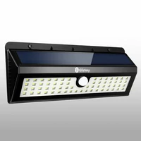 Lampa solarna 44 LED z czujnikiem ruchu i zmierzchu Glisteny widok z przodu