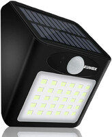 Lampka solarna LED Kungix LB-SOLARL1 30 led z czujnikiem ruchu widok z przodu