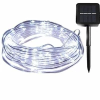 Lampki oświetlenie świąteczne wąż solarny Samoleus 12M LED widok Zestawu 