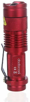 Latarka LED Dodocool XML-T6 300 lumenów czerwona widok z boku