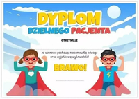 LearnHow – dyplom A4 dzielnego pacjenta dla dzieci, 10 sztuk