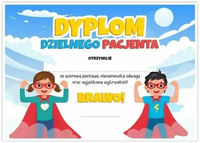 LearnHow – dyplom A4 dzielnego pacjenta dla dzieci, 10 sztuk