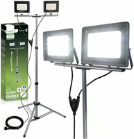 Lumiled Halogen naswietlacz LED 100W 10000lm na statywie teleskopowym, IP65