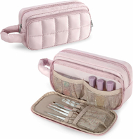 Luxja etui na lakiery do paznokci i akcesoria manicure, 12–18 butelek, różowe