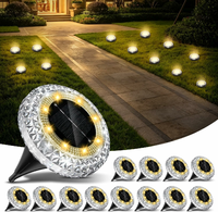 Macchiatto zestaw 12 solarnych lamp najazdowych, 8 LED, IP65