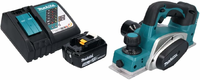 Makita DKP180 18 V LXT – strug akumulatorowy 82 mm z akumulatorem 5,0 Ah i ładowarką DC18RC