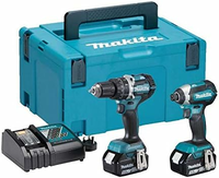Makita DLX2180TJ 18 V LXT – zestaw DHP484 + DTD153, 2 akumulatory 5,0 Ah, ładowarka, Makpac