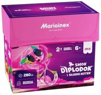 Marioinex Mini Waffle Diplodok i Kotek 280 elementów – klocki waflowe
