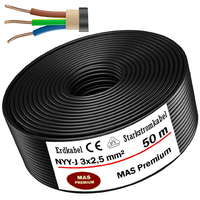 MAS Premium NYY-J 3x2,5 mm2 50m - kabel ziemny linia kablowa do ukladania w ziemi