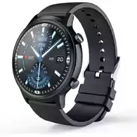 Metalowy Smartwatch Aney Well I9Y zegarek Smart Watch czarny widok z przodu.