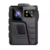 Mini kamera policyjna Body Cam BOBLOV M852 1296P 64G GPS widok z przodu.