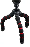 Mini tripod elastyczny statyw do kamerki telefonu Armor-X czarny czerwony widok z przodu