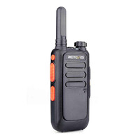 Mini walkie talkie krótkofalówka Retevis RT669 USB VOX widok z przodu.