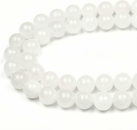 MJDCB HM483-05 – koraliki z białego jadeitu 12 mm, sznur ok. 30 szt.