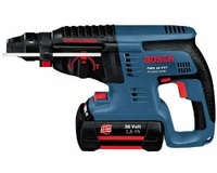 Młotowiertarka akumulatorowa Bosch GBH36VF-LI Professional ładowarka i bateria widok boku